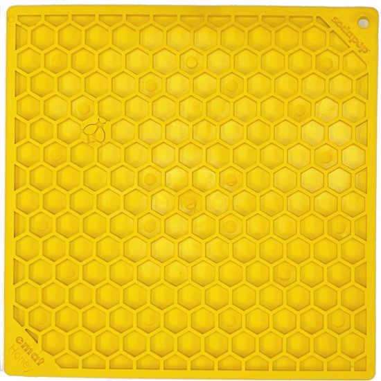 Afbeelding van Sodapup Lickmat Honeycomb Yellow - Large