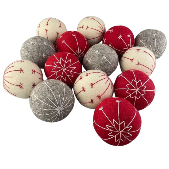 Afbeelding van Wollen bal - Kerst